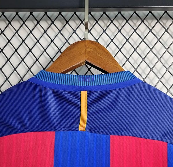 Retro 16-17 Barcelona Home Soccer Jersey - Image 9