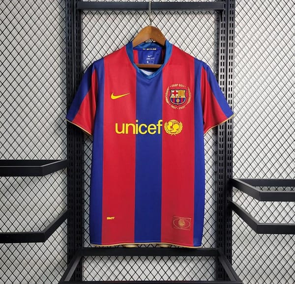 Retro 07-08 Barcelona Home Soccer Jersey
