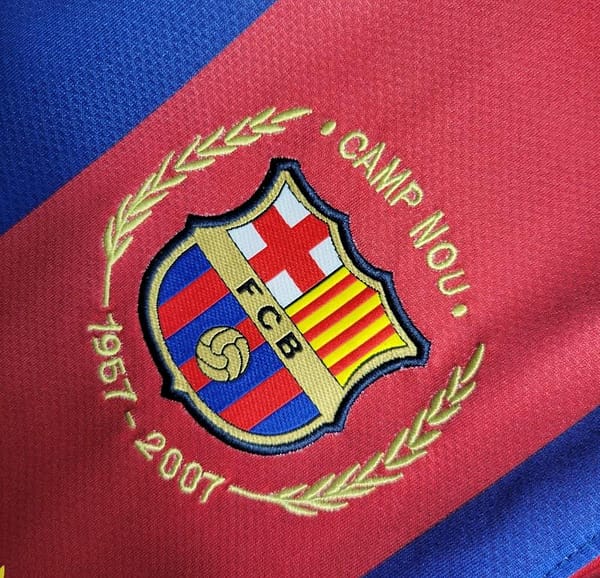 Retro 07-08 Barcelona Home Soccer Jersey - Image 4