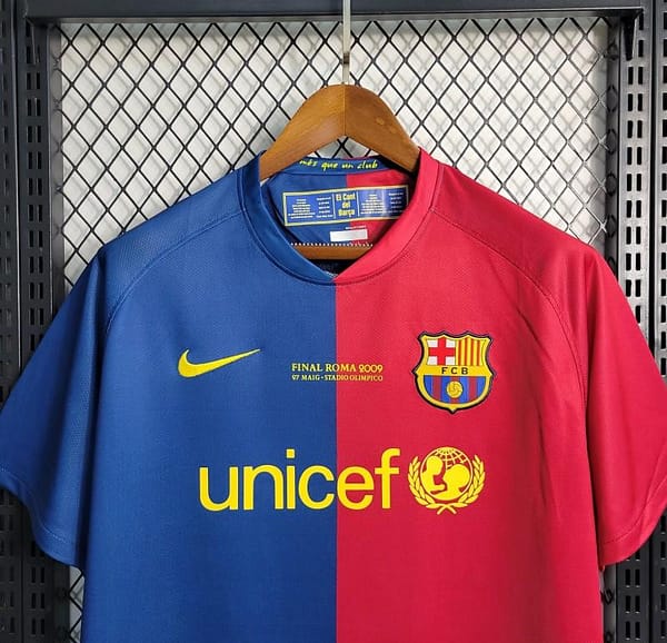 Retro 08-09 Barcelona Home Soccer Jersey - Image 6