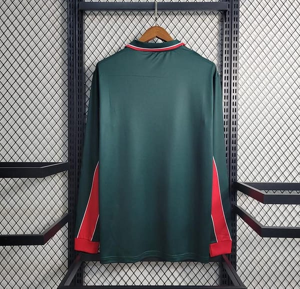Retro Long Sleeve 1998 Morocco Home Soccer Jersey - Image 3