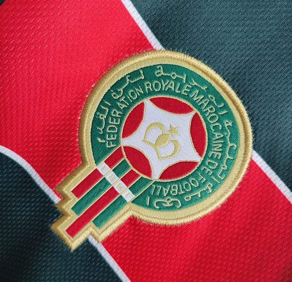 Retro Long Sleeve 1998 Morocco Home Soccer Jersey - Image 6