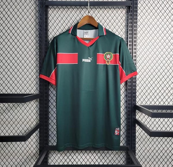 Retro 1998 Morocco Home Soccer Jersey