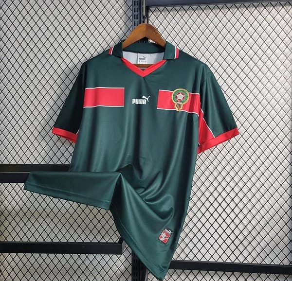 Retro 1998 Morocco Home Soccer Jersey - Image 7
