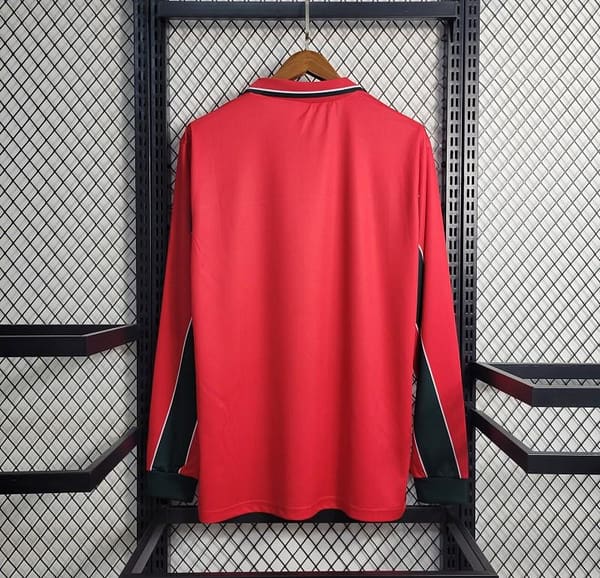 Retro Long-sleeved 1998 Morocco Third Red Jersey - Image 3
