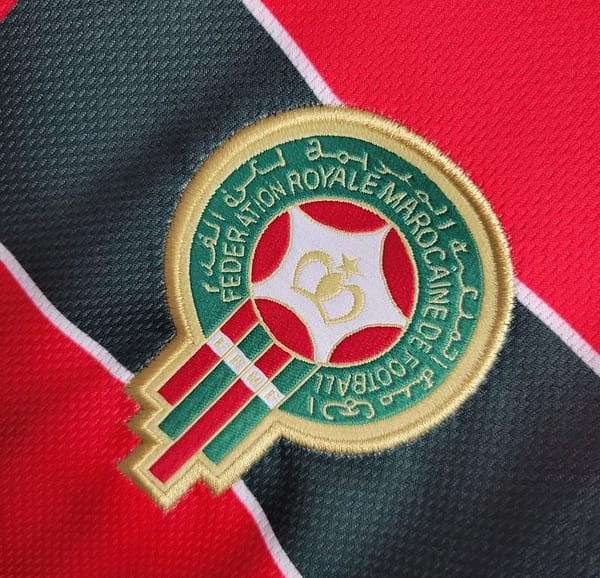 Retro Long-sleeved 1998 Morocco Third Red Jersey - Image 5