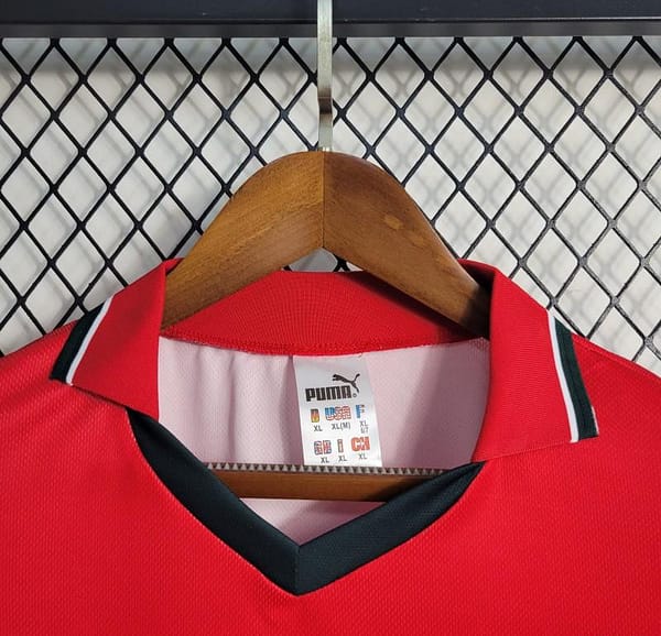 Retro Long-sleeved 1998 Morocco Third Red Jersey - Image 7