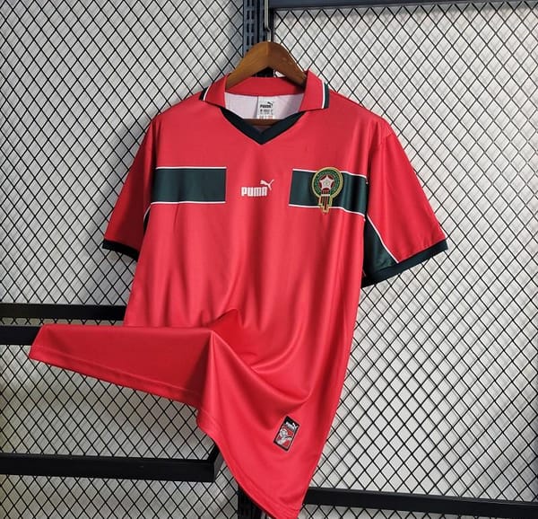 Retro 1998 Morocco Third Red Jersey - Image 7