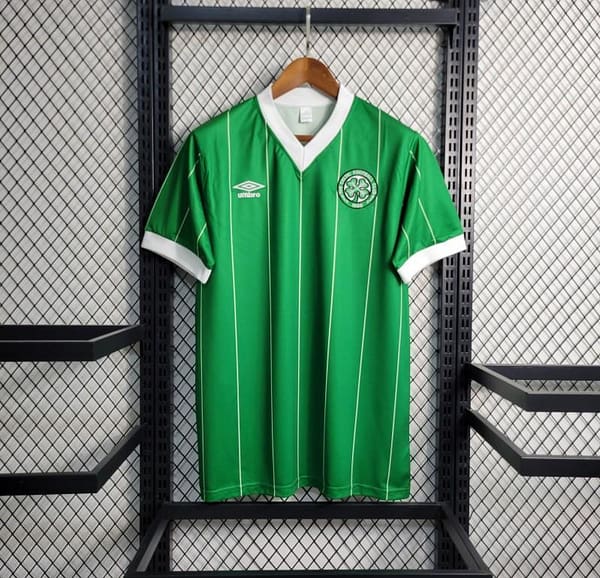 Retro 1984/86 Celtics 2 Away Game Soccer Jersey