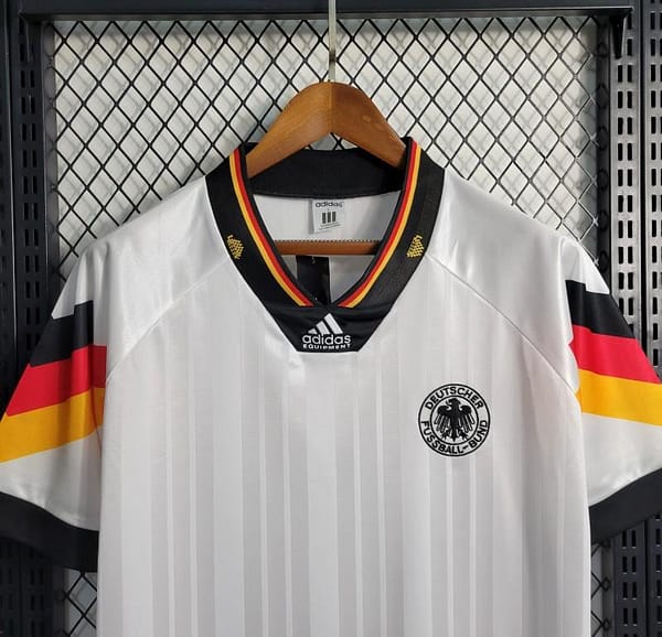 Retro 1992 Germany Home Soccer Jersey - Image 7