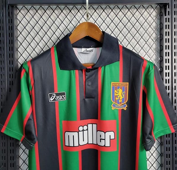 Retro 1993/95 Aston Villa Away Soccer Jersey - Image 7