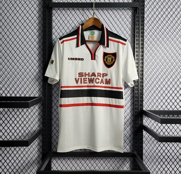 Retro 97-99 Manchester United White Jersey