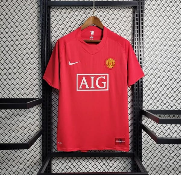 Retro 07-08 Manchester United Home Premier League Jersey