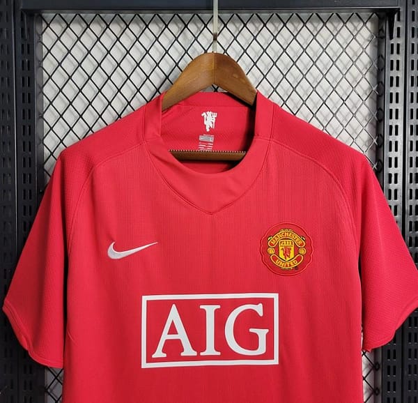 Retro 07-08 Manchester United Home Premier League Jersey - Image 9