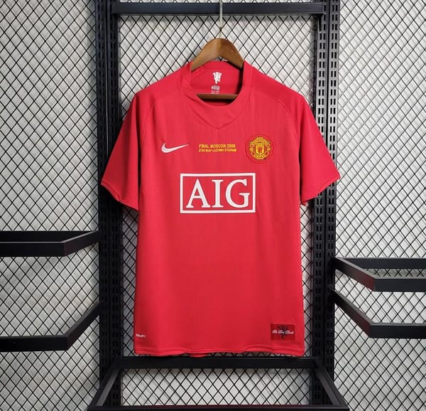 Retro 07-08 Manchester United Champions League Version Home Jersey