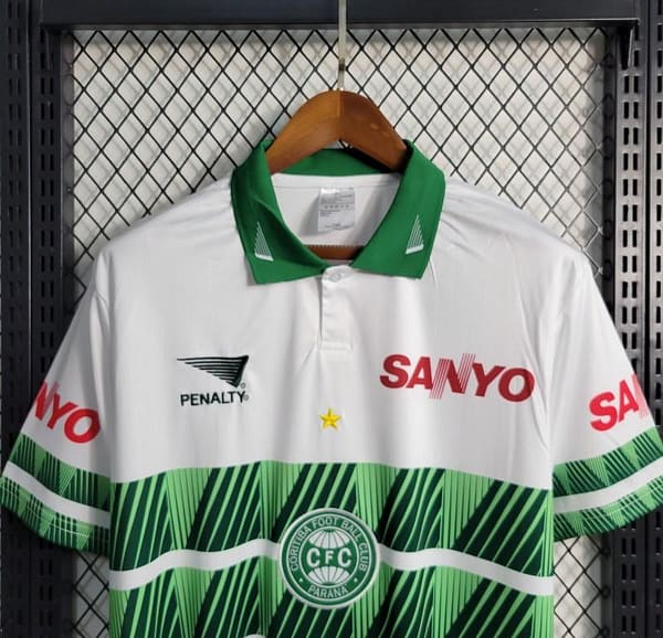 Retro 97-98 Brazil Team Coritiba Home Jersey - Image 2