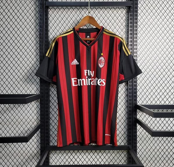 Retro 2013-14 AC Milan Home Jersey