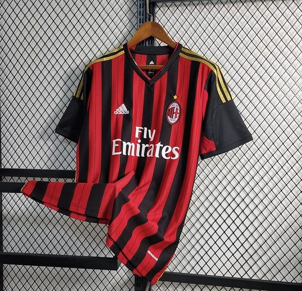 Retro 2013-14 AC Milan Home Jersey - Image 8