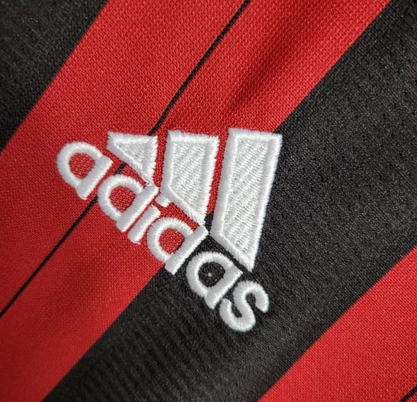 Retro Long Sleeve 2013-14 AC Milan Home Jersey - Image 5