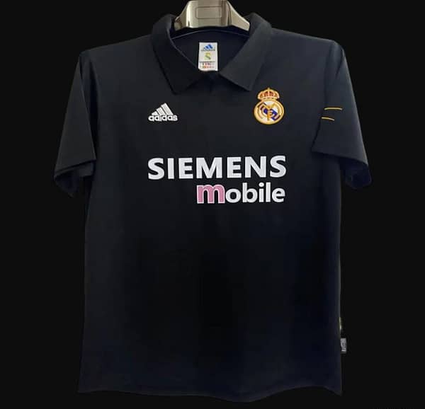 Retro 02/03 Real Madrid Black Century Jersey