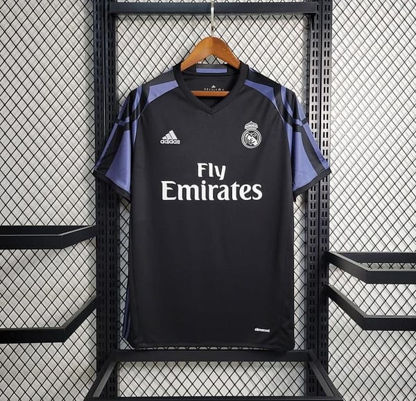 Retro 16-17 Real Madrid Third  Black Jersey
