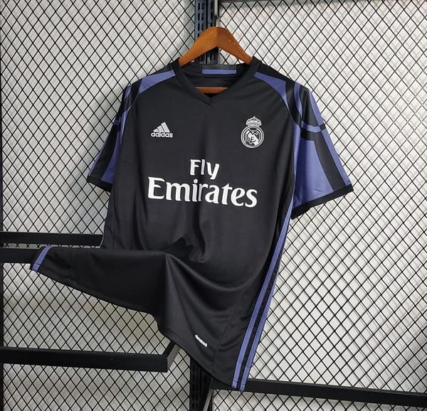 Retro 16-17 Real Madrid Third  Black Jersey - Image 4