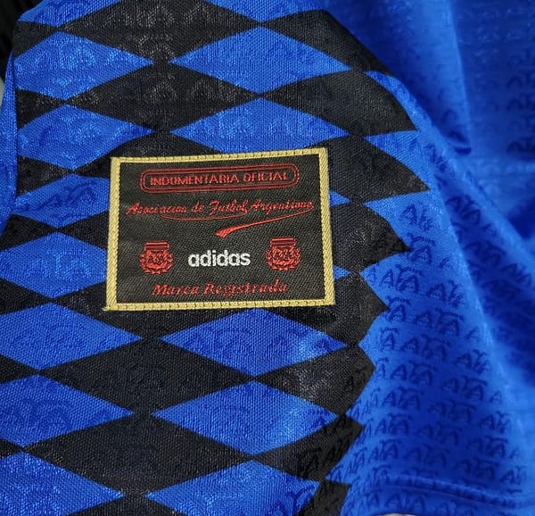 Retro 1994 Argentina Away Blue Jersey - Image 6