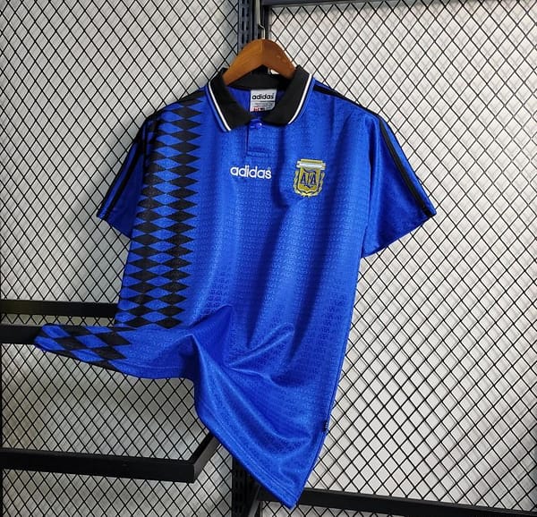 Retro 1994 Argentina Away Blue Jersey - Image 7