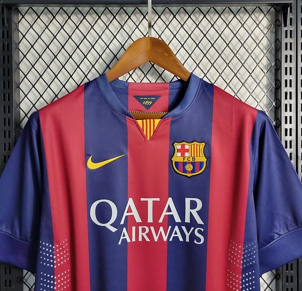 Retro 2014/15 Barcelona Home Jersey - Image 4