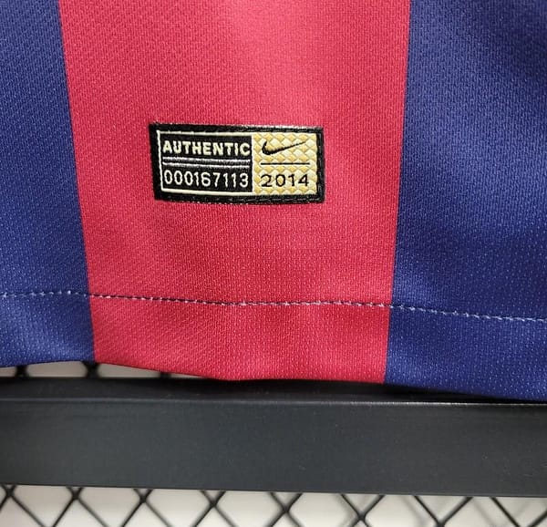 Retro 2014/15 Barcelona Home Jersey - Image 8