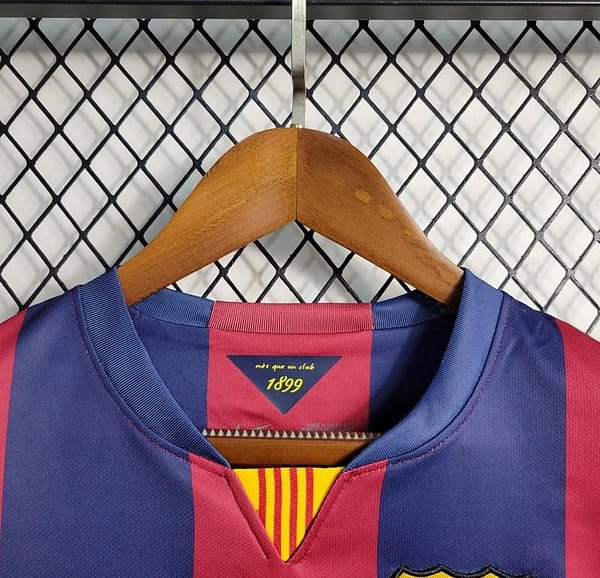 Retro 2014/15 Barcelona Home Jersey - Image 11