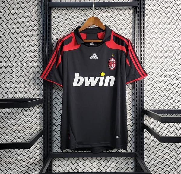 Retro 2007/08 AC Milan Third Black Jersey