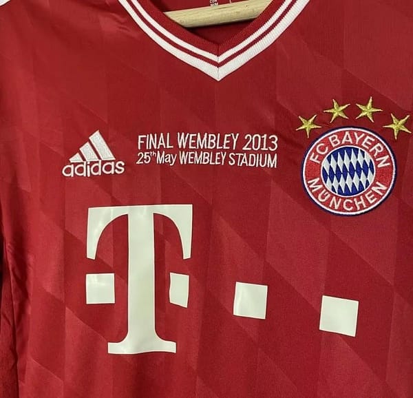 Retro 13 14 Bayern Munich Home Champion Long Sleeve Jersey - Image 2