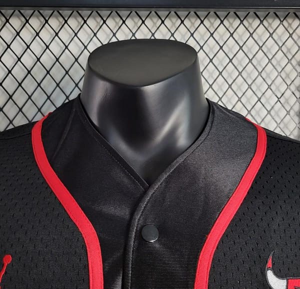 NBA Bull Stadium Black Jersey - Image 5