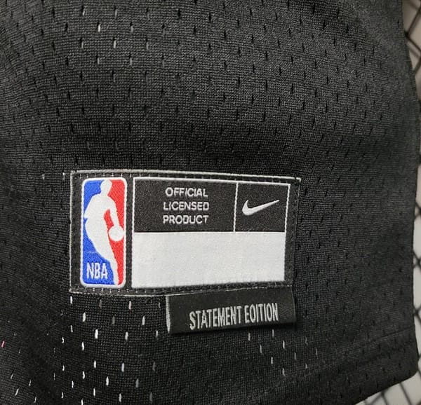 2023 NBA Lakers STATEMENT BASEBALL Black Jersey - Image 6