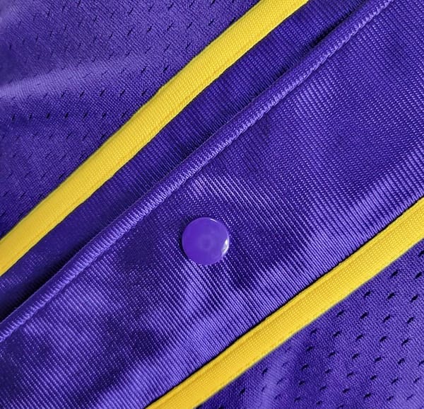 2023 NBA Lakers STATEMENT BASEBALL Purple Jersey - Image 5