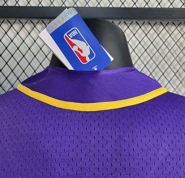 2023 NBA Lakers STATEMENT BASEBALL Purple Jersey - Image 9