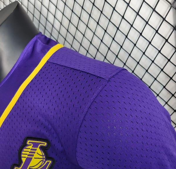 2023 NBA Lakers STATEMENT BASEBALL Purple Jersey - Image 11