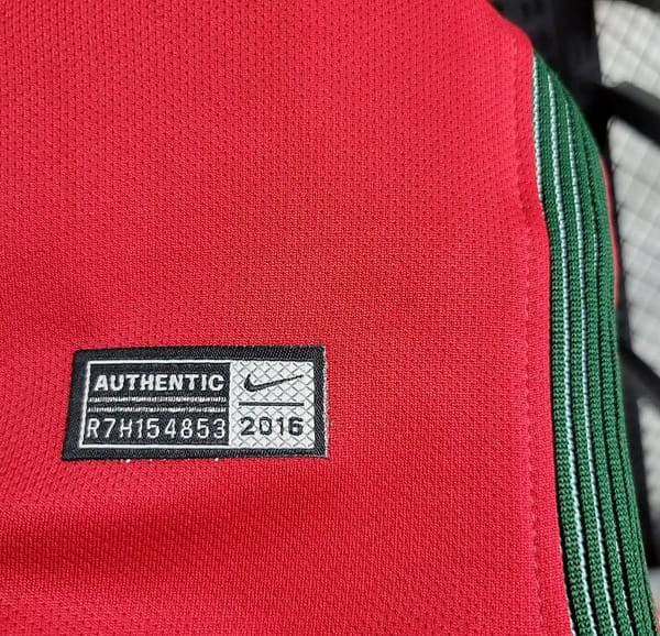 Retro 2016 Portugal Home Jersey - Image 4
