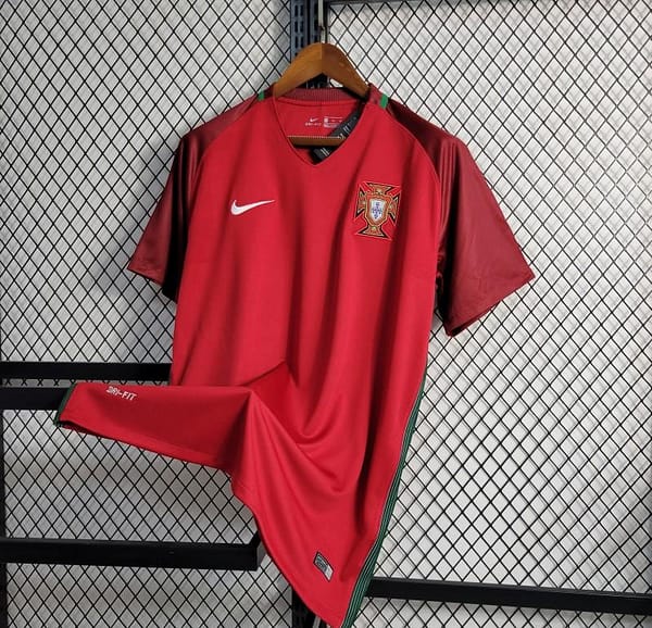 Retro 2016 Portugal Home Jersey - Image 8