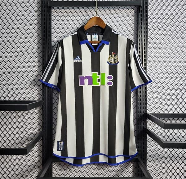 Retro 2000-01 Newcastle Home Soccer Jersey