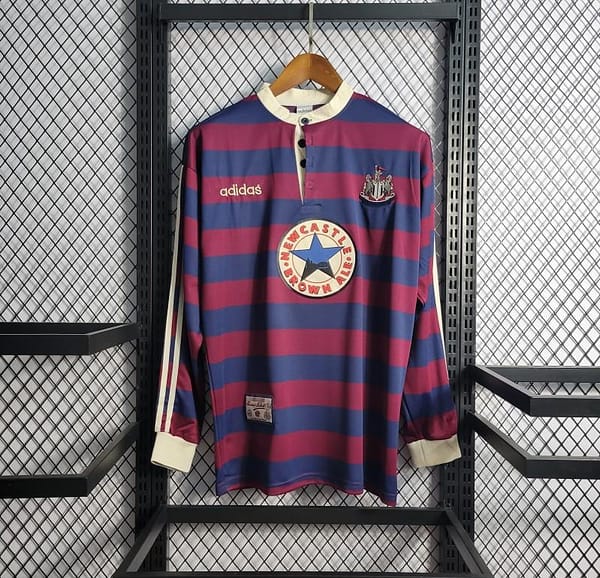 Retro1995-96 Long Sleeve Newcastle Away Soccer Jersey