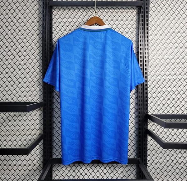 Retro 1992 Brazil Away Blue Jersey - Image 2