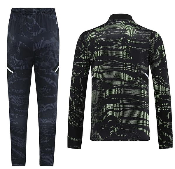 2023 Manchester United Dark Green Half Zipper Tracksuit - Image 24