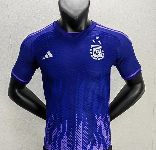 Player Version 3 Stars  Argentina Away Jersey - Image 2