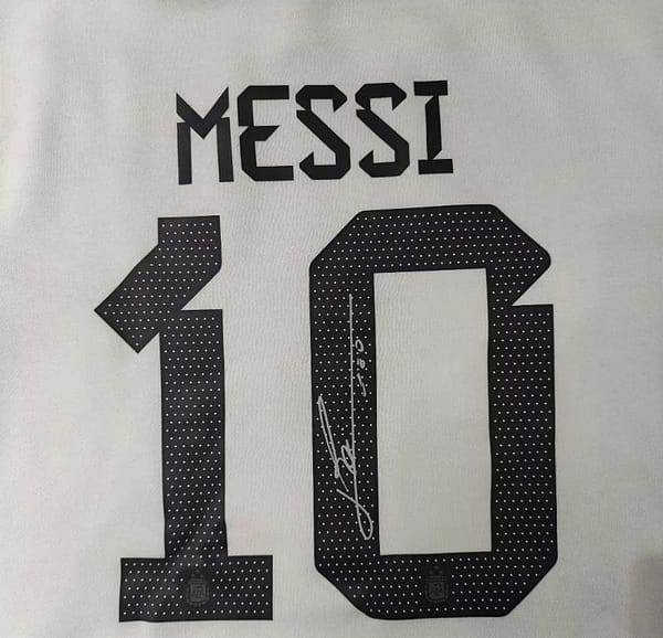 3 Stars Argentina Messi White Hoodie - Image 4