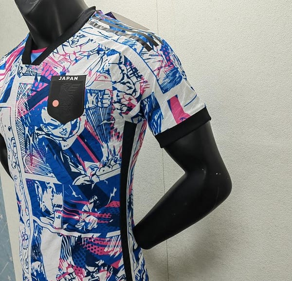 Player Version 2022 Japan X Dragon Ball Special Edition Soccer Jersey - Image 3