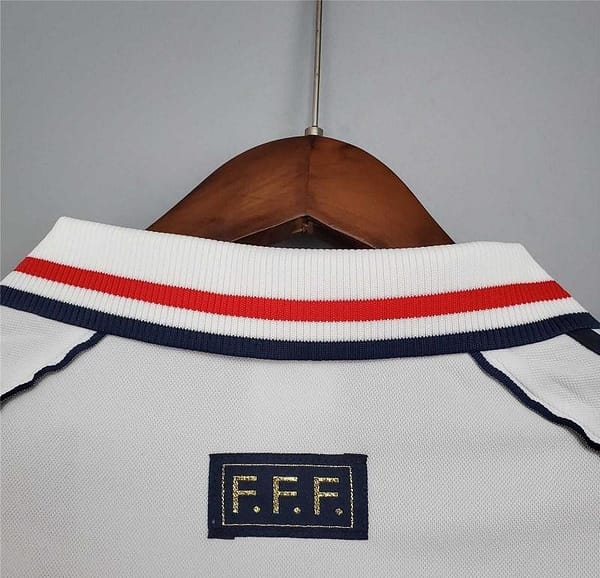 Retro 1998 France Away White Soccer Jersey - Image 10