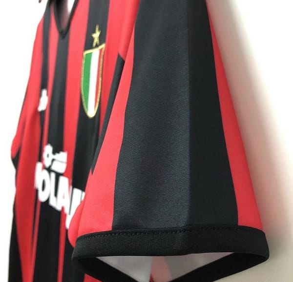 Retro 88/89AC Milan Home Soccer Jersey - Image 2