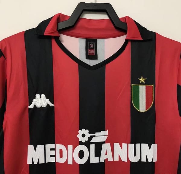 Retro 88/89AC Milan Home Soccer Jersey - Image 5